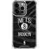 NBA Brooklyn Nets Black Animal Print iPhone 15 Pro Clear Case